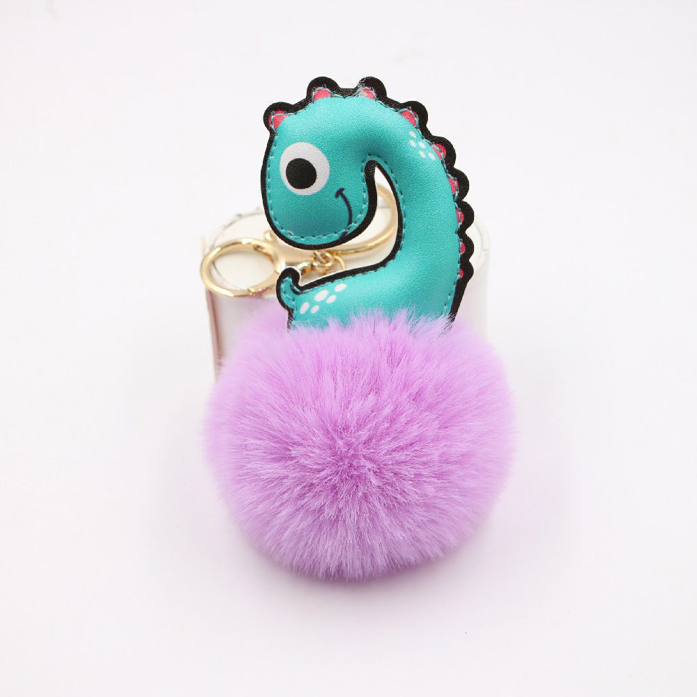 Wholesale Cute Dinosaur Women's Bag Plush Keychain